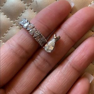 Moissanite Pear Necklace